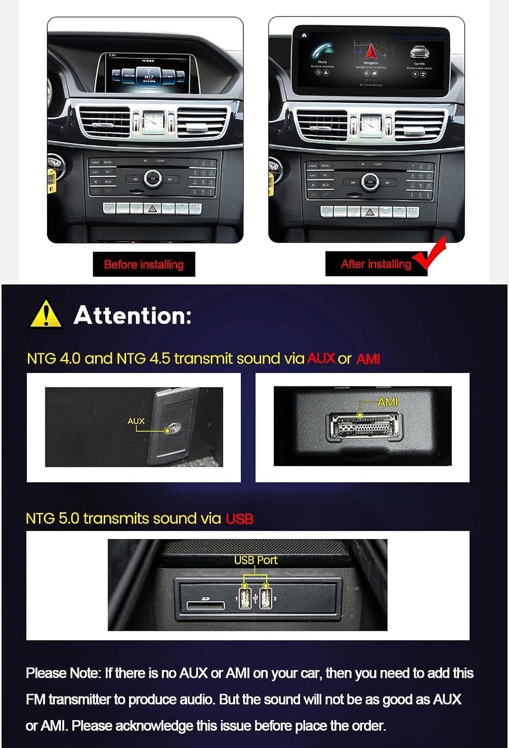 Amazon.co.jp: Benz ベンツ C W205 NTG5.0 用互換品 Android14